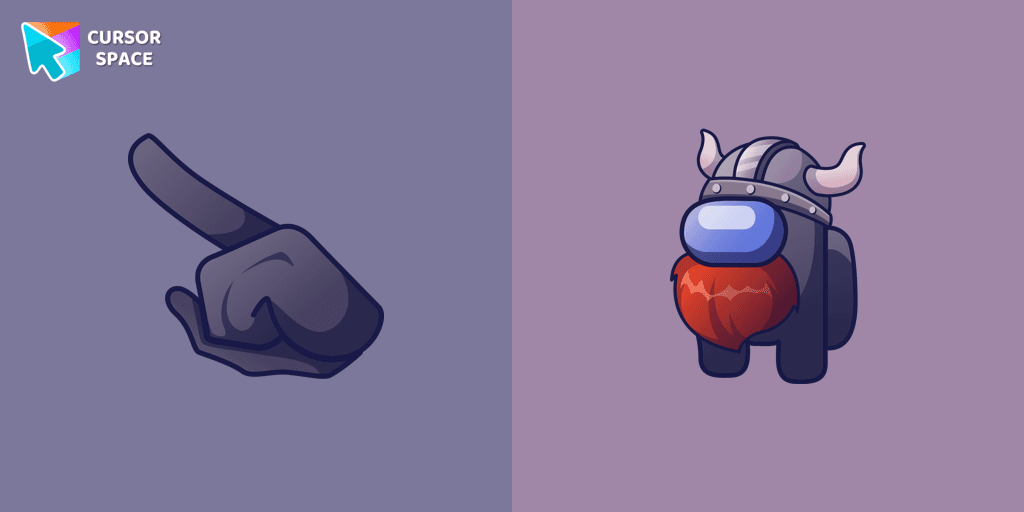 Among Us Viking Character cursor cursor pack